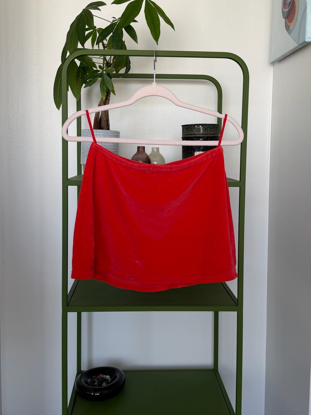 Indah Red Mini Skirt